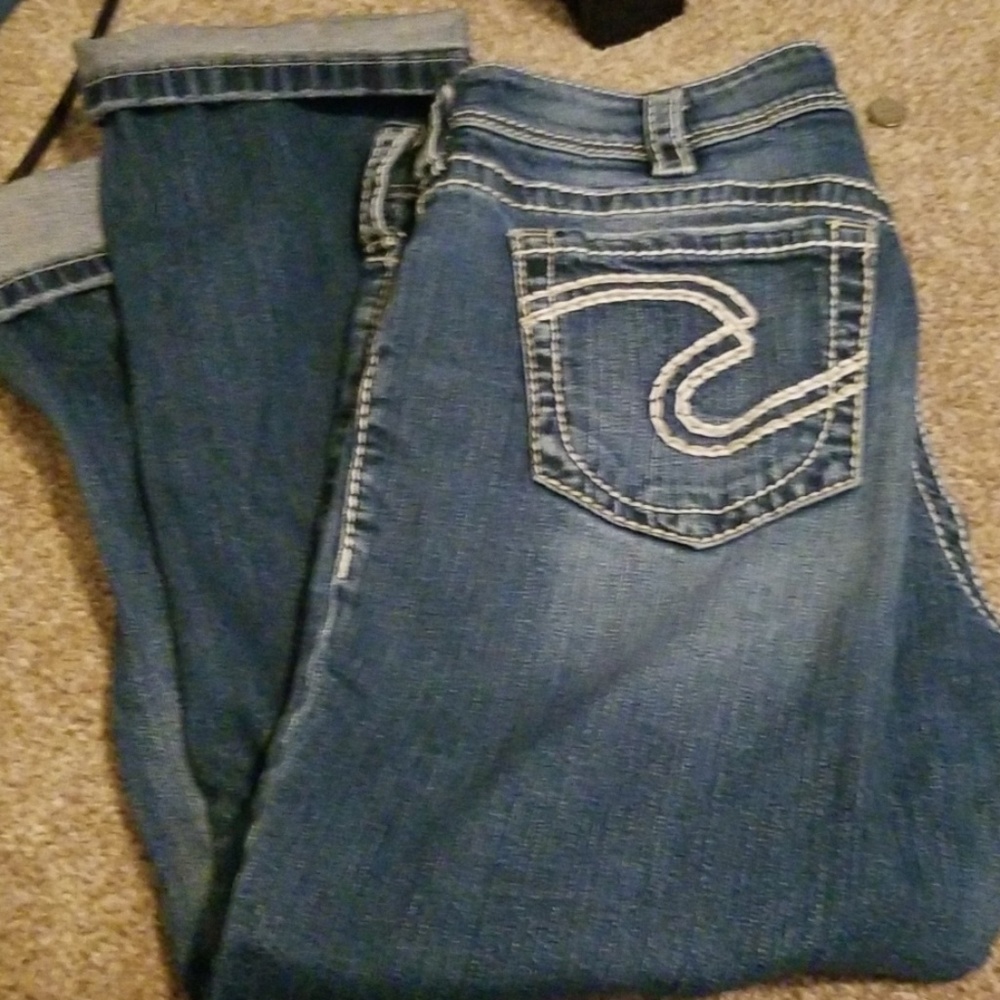 Silver capris  Size 11